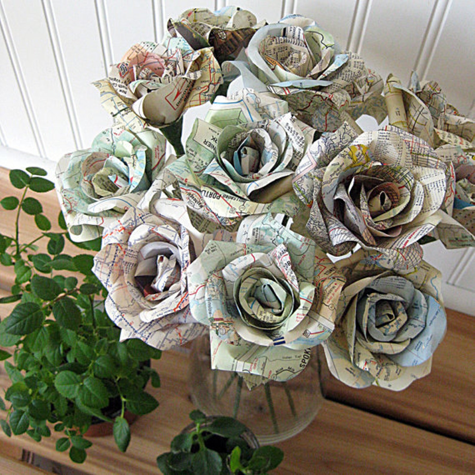 One Dozen Paper Roses Made to Order | Etsy