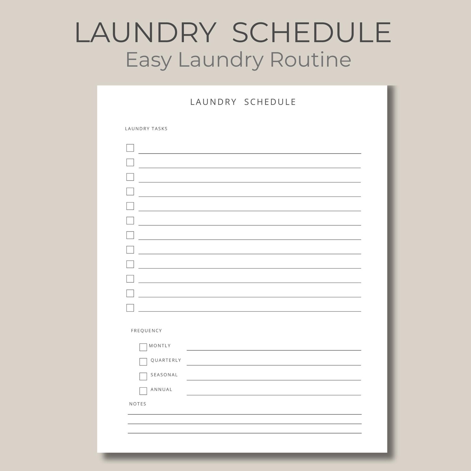 Laundry Schedule Simple Routine Home Laundry Organizer Washing Plan ...