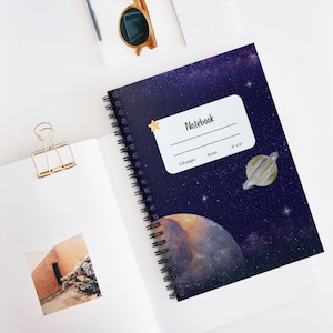 Galactic Spiral Notebook - Ruled Line, Perfect for Students, Journaling, Space Lovers, Gifts, School Supplies