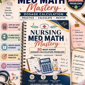 Dosage Calculation Workbook | Nursing Med Math Practice PDF