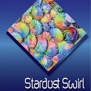 Starudust Swirl チュートリアル - Lentil - ラウンドビーズ、手作り、ポリマー粘土、ジュエリー、ネックレス、ブレスレット、ペンダント、アート、スパイラル