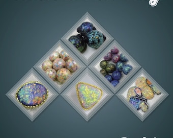 The Miracle called "Translucent clay", tutorial, cabochons, faux opals, beads, techniques, jewelry, art, handmade, polymer clay, pendants