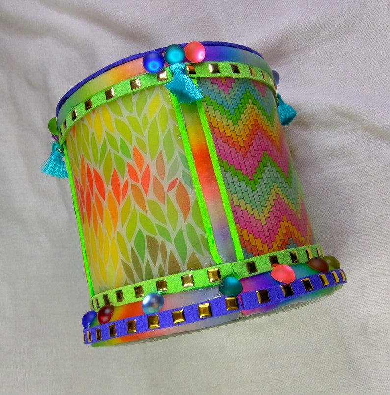 Boho Light Holder 4 Patterns Polymer Clay Napkins Etsy