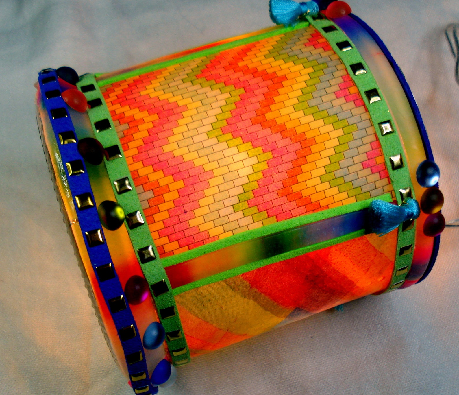 Boho Light Holder 4 Patterns Polymer Clay Napkins Etsy