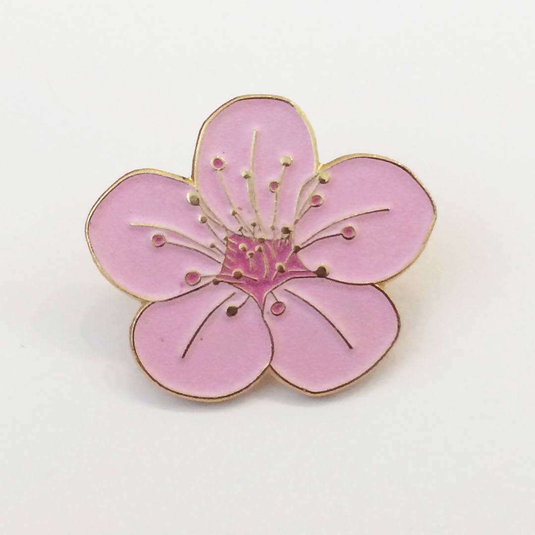 Sakura Cherry Blossom Enamel Pin (Glow-in-the-Dark)