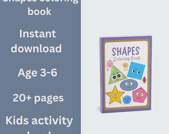 Shapes Coloring Book for Kids | Printable PDF | Preschool Worksheet