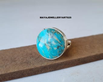 Bague en argent Turquoise Violet Mohave