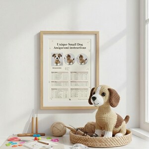 Unique Small Dog Amigurumi Pattern | Crochet Puppy Tutorial | Easy Stuffed Animal PDF | Realistic Dog Plushie DIY | Beginner Hound Crochet