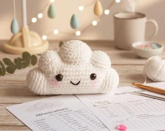 Crochet baby mobile pattern | Cloud amigurumi baby mobile | DIY crochet hanging mobile | Handmade nursery mobile crochet | Nursery Easy PDF