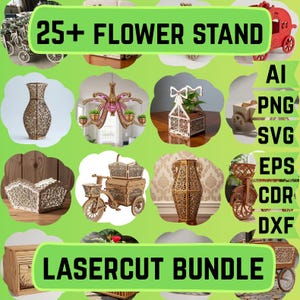 Blumentopflappen Laser Cut |3D Pflanzentopf Ständer Laser | Übertopf Blumentopf | Blumentopflappen Lasercut | Blumen Untersetzer | Pflanzenliebhaber