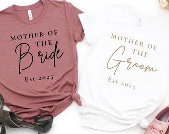Personalized Mother of the Bride/Groom Shirt: Custom Wedding Date Gift