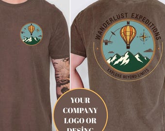 Comfort Colors Custom Logo T-Shirt: Double Sided Print, Personalized Tee
