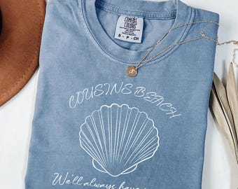 Cousins Beach Comfort Colors T-Shirt: Summer Coastal Tee