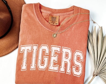 Chemise Comfort Colors Tigers : t-shirt vintage Game Day