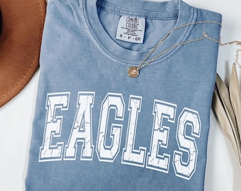 Vintage Eagles Shirt: Comfort Colors Game Day Tee
