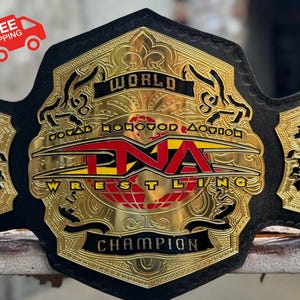 New World Heavy Weight Championship Belt Replica Title Belt Adult Size 4MM plate thickness