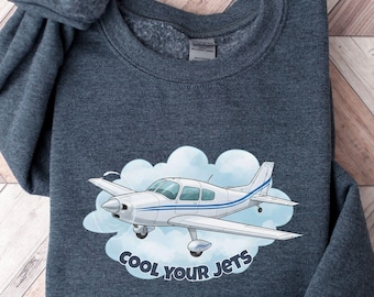 Funny Pilot Shirt For Men Women Airplane Airline Pilot T-Shirt Gift for Airplane Lover, Aviation Shirt, Airline Pilot, Cool Your Jets