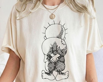 Handala Palestinian Resistance Art T-shirt | Comfort Colors Naji al-Ali Hanzala Tee | Palestine Solidarity Clothing for Social Justice
