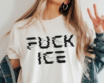Anti ICE Comfort Colors Shirt, Fuck Ice Shirt, Abolish ICE Tee, Anti Fascist Protest T-shirt, Immigration Activism Top, Anti Trump Tee