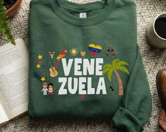 Venezuela Libre Latinx Sweatshirt, Venezuela Shirt, Venezuelan Pride Pullover, Latina Heritage Gift, Venezuelan Flag Art