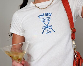 No Ice Please Abolish Ice Shirt Martini Baby Tee, Anti Ice Shirt Pro Immigration Tee,Human Rights Shirt, Abolish ICE T-Shirt,Chinga La Migra