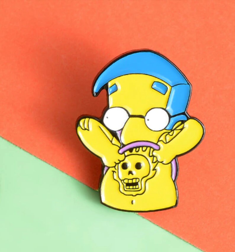 The Simpsons Milhouse New Tattoo Bart Homer Lisa Pin Brooch Etsy The Simpsons Milhouse New Tattoo Bart Homer Lisa Pin Brooch Etsy