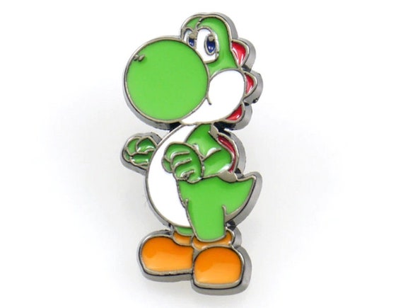 Yoshi Pin Super Mario Pin Super Smash Bros Enamel Gamer Gift Pin Retro Brooch 
