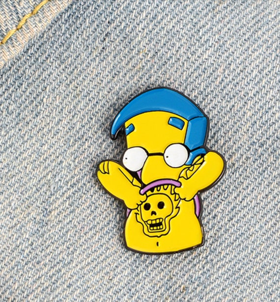 Los Simpsons Milhouse Nuevo Tatuaje Bart Homer Lisa Pin Broche Etsy