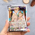 Personalized Poke Anniversary Card, Personalized Anniversary Gifts, Custom Photo Anime Gift for Couple, Wedding Gift, Family Gift