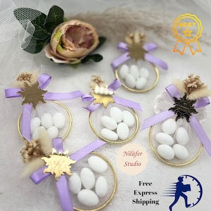 Rapunzel Sun Quinceanera Party Favors, Almond Candy Favors, Birthday Party Guest Gifts in Bulk