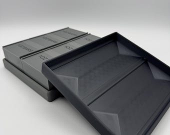 1 oz Silver Bar Case Tray | Stackable Storage | Holds 6 Bar Cases | Modular Organizer