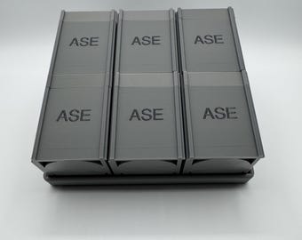 ASE Coin Tube Bundle | 6 Stackable Tubes + Tray | American Silver Eagle Storage System