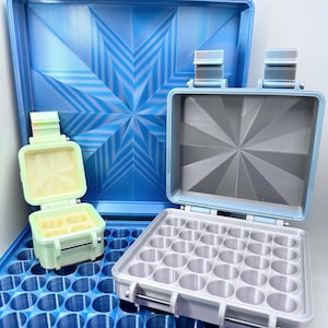 Rugged 3D Printed Vial Case | Secure Peptide Case | Sturdy Travel | Locking Hinge Storage