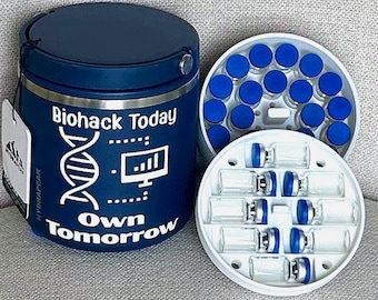 HydraPeak 25 oz Vial Inserts | 3D Printed Peptide Vial Organizer