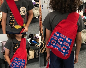 Chicago Cubs Sling Backpack_Red