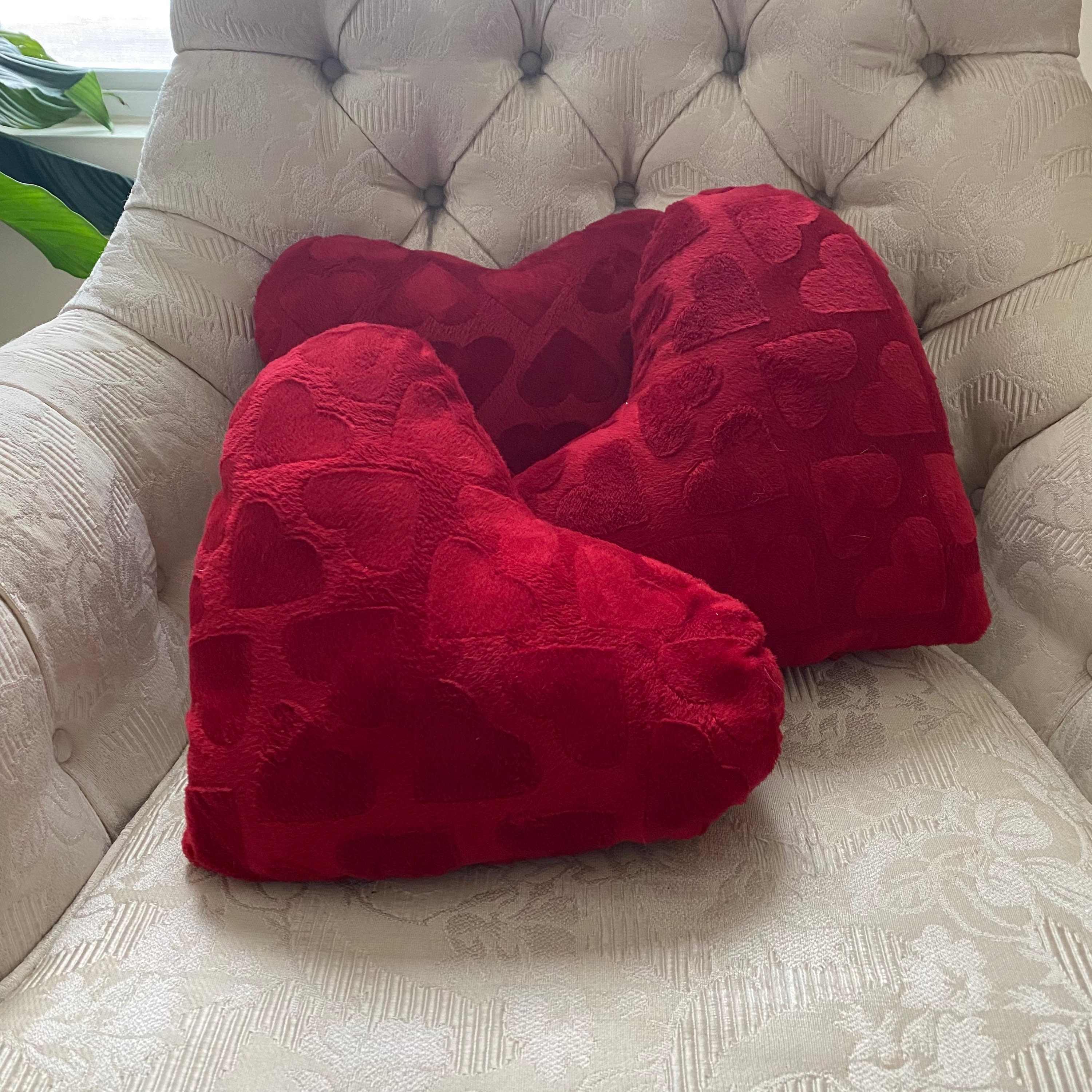 small red decorative pillows