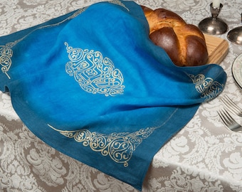 Challah Cover, Hand-dyed, Silkscreened