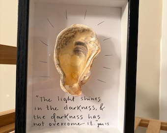 John 1:5 - 5 1/2” by 7 1/2” Shadowbox