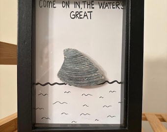 Come on in, the water’s great: 5 1/2” by 7 1/2” Shadowbox
