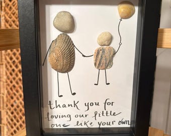 Thank you babysitter: 5 1/2” by 7 1/2” Shadowbox