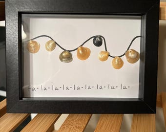 Fa la la la la la la la la: 5 1/2” by 7 1/2” Shadowbox