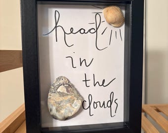 Head in the clouds: 5 1/2” by 7 1/2” Shadowbox