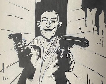 Travis Bickle Taxi Driver CALL ME TRAVIS Original 7 x 10