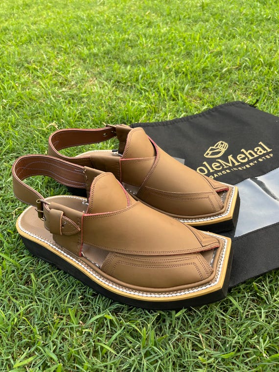 Handmade Chestnut Brown Kaptaan Chappal | Traditional 