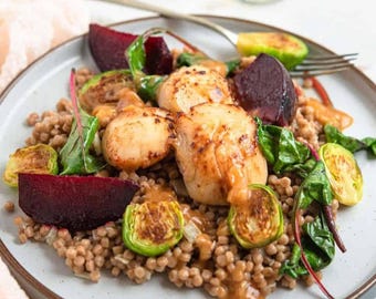 Sauteed Scallops Digital Recipe Printable Recipe Instant Download PDF Easy Recipe Kitchen Cooking Gift Recipe Printable Recipe Download