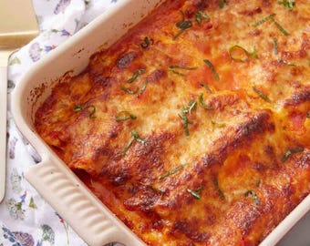 Manicotti Digital Recipe Printable Recipe Instant Download PDF Easy Recipe Kitchen Cooking Gift Recipe Printable Recipe Download