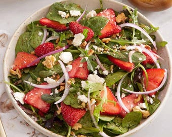 Strawberry Salad Recipe Digital Recipe Printable Recipe Instant Download PDF Easy Recipe Kitchen Cooking Gift PDF Printable Recipe Download