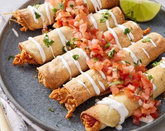 Air Fryer Taquitos Recipe Digital Recipe Printable Recipe Instant Download PDF Easy Recipe Card Kitchen Decor Cooking Gift Recipe Download