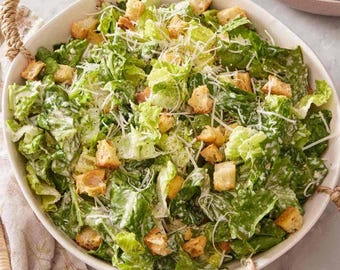 Caesar Salad Recipe Digital Recipe Printable Recipe Instant Download PDF Easy Recipe Kitchen Cooking Gift Recipe Printable Recipe Download