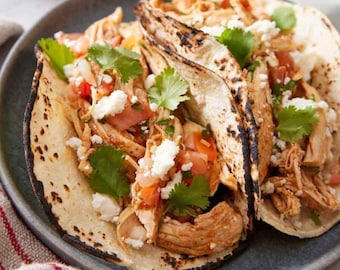 Instant Pot Chicken Tacos Recipe Digital Recipe Printable Recipe Instant Download PDF Easy Recipe Card Kitchen Cooking Gift Recipe Download